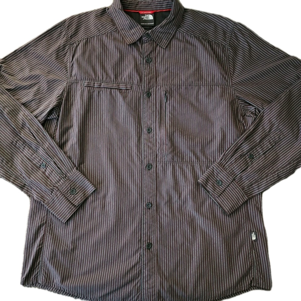 Men's THE NORTH FACE VENTED‎ NYLON M Striped Long Sleeve Striped Outdoor Camping